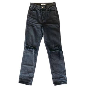 Pacsun Distressed Dad Jeans Black Size 25